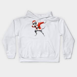 Christmas Great Dane Dog Dabbing Dance Kids Hoodie